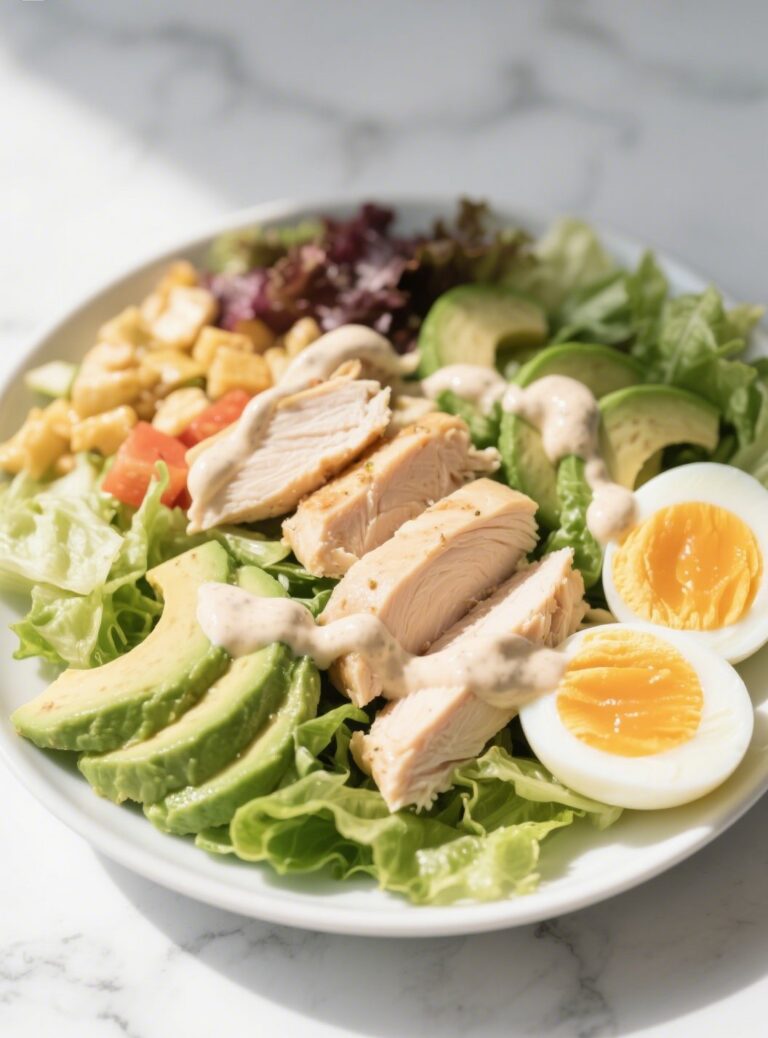Keto Cobb Salad with Chicken and Avocado