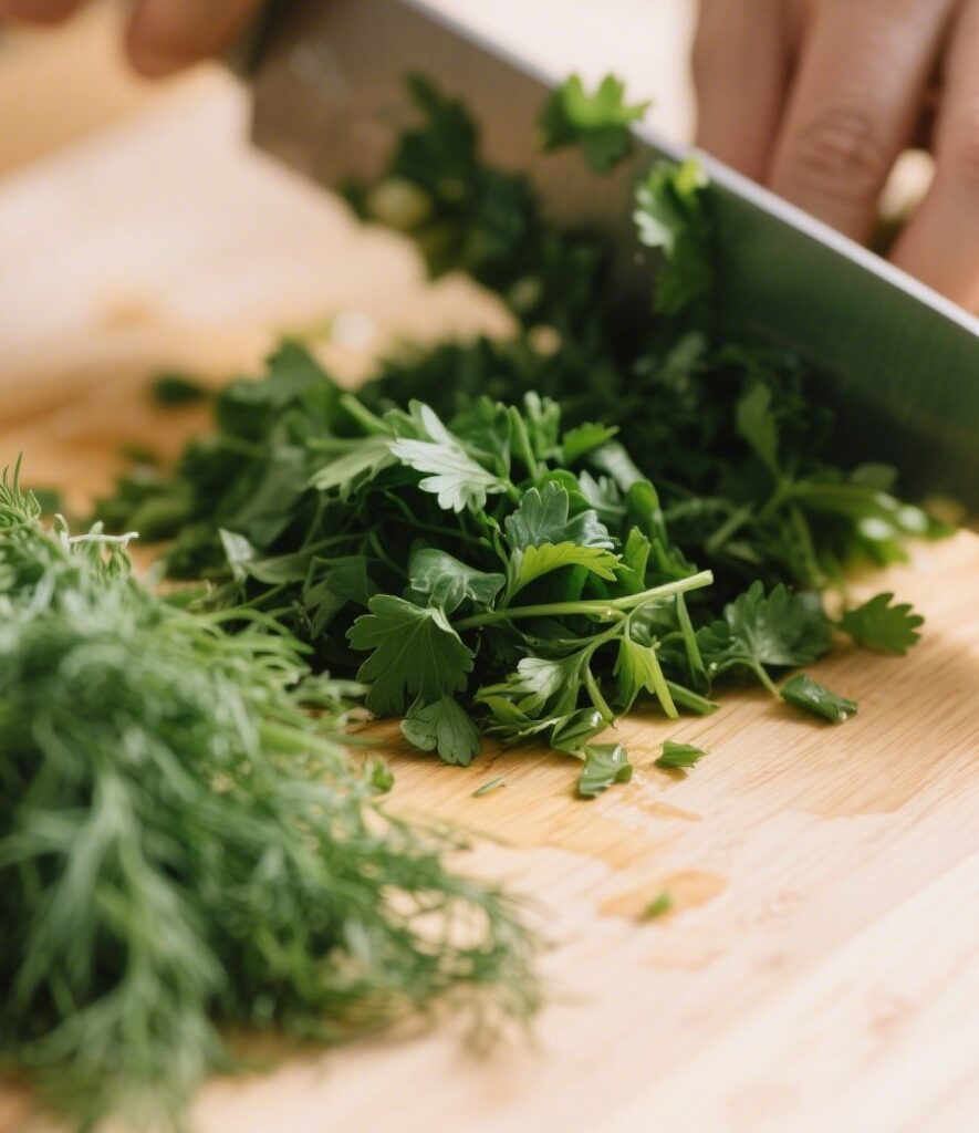 Baked lemon herb salmon with fresh herbs