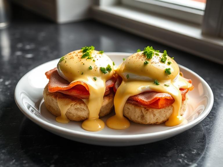 Easy Eggs Benedict with Blender Hollandaise