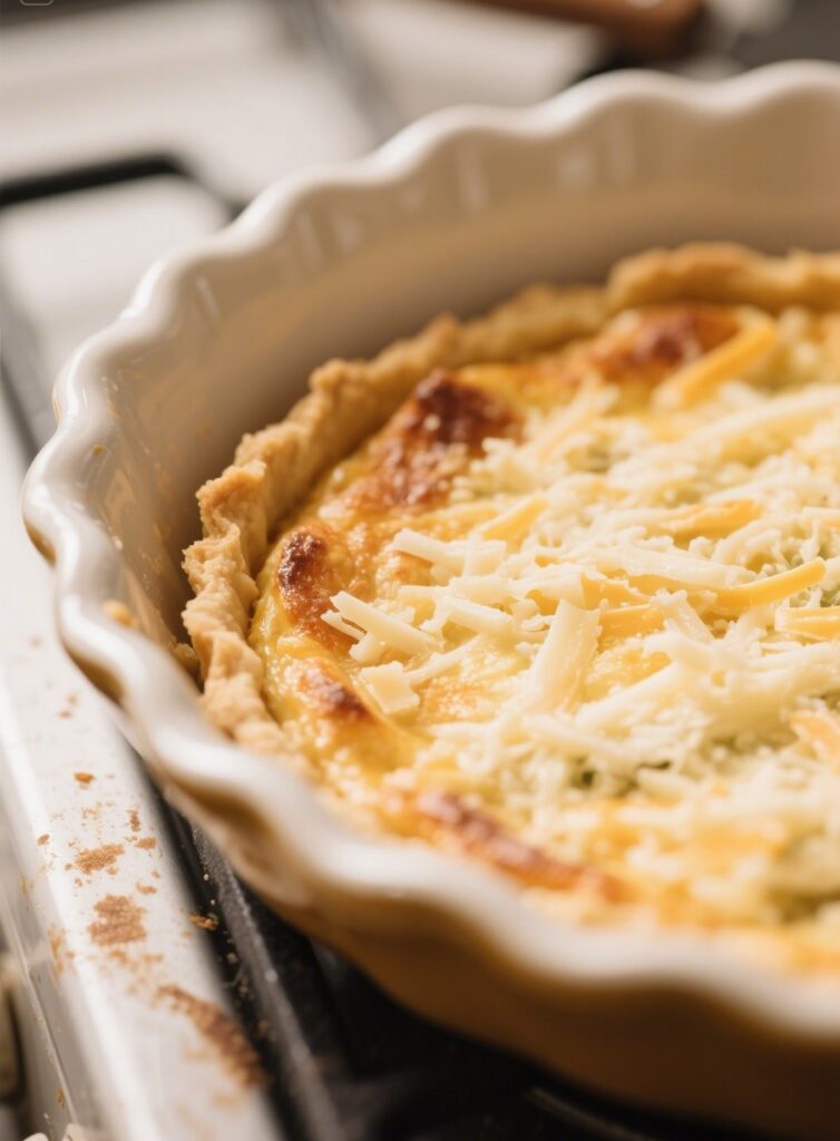 Gluten free quiche crust pre-baking step