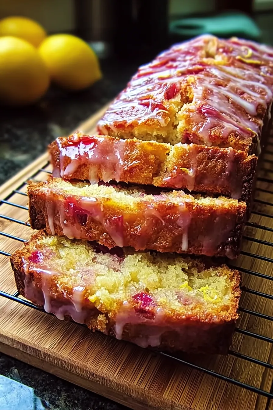 Lemon Rhubarb Loaf